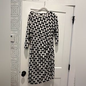 Black and white talbot dress